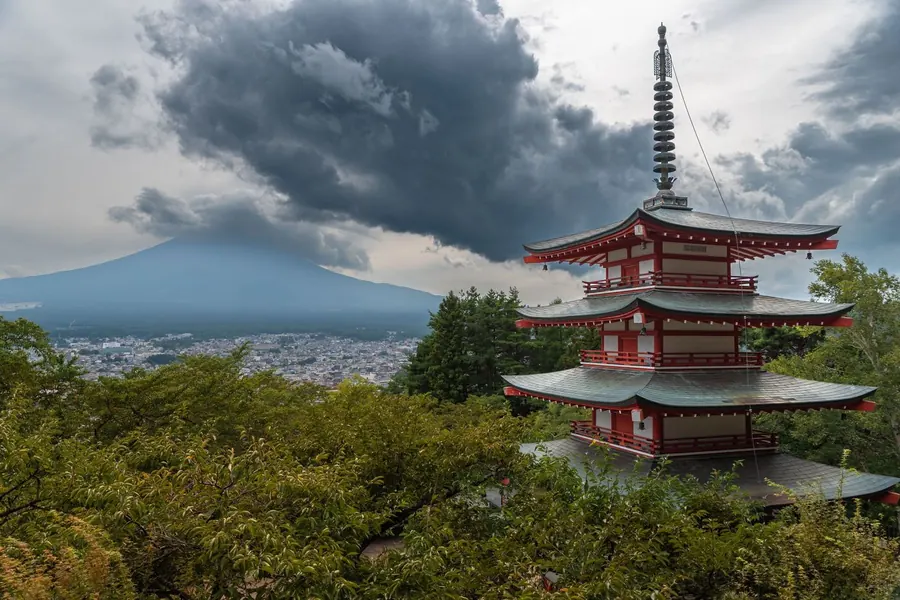 Pagoda in Giappone, prima tappa di un viaggio di nozze in Giappone e Maldive