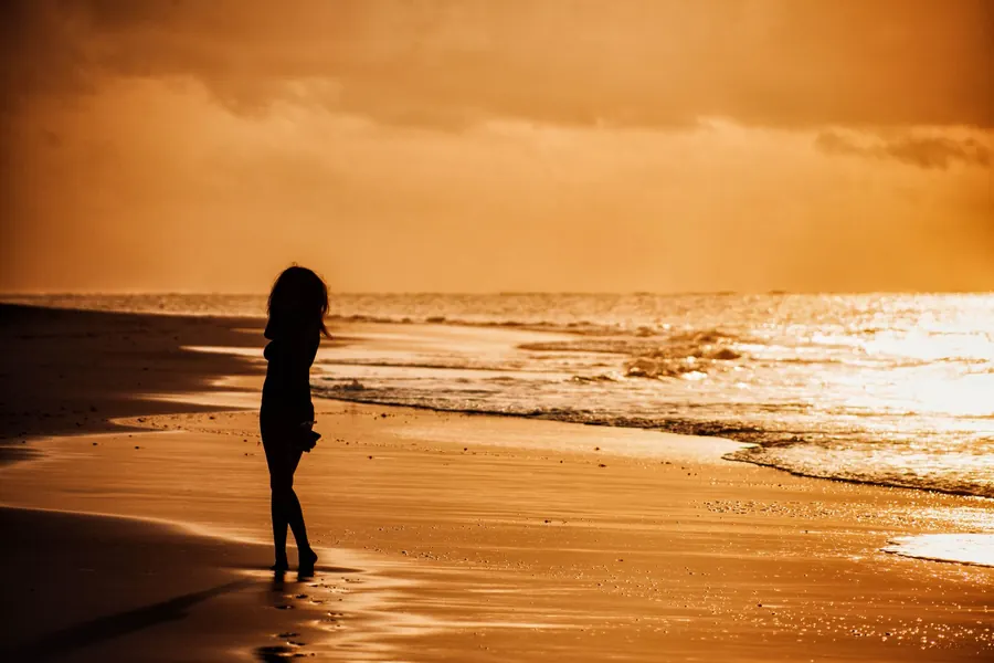 Tramonto sulla spiaggia di Watamu, sulla costa del Kenya