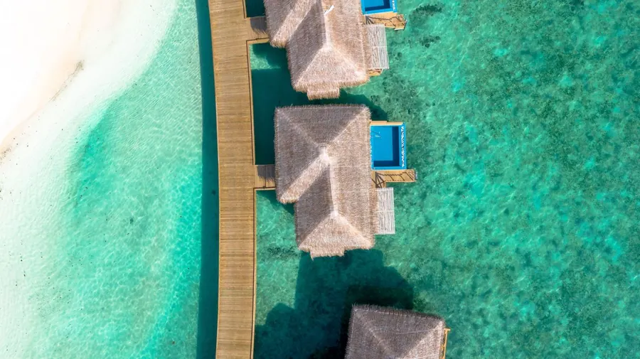 Villa sull'acqua alle Maldive